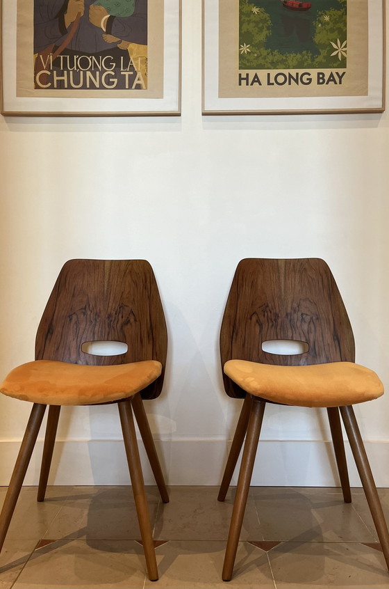 Image 1 of 4x Lollipop Chairs Frantisek Jirak