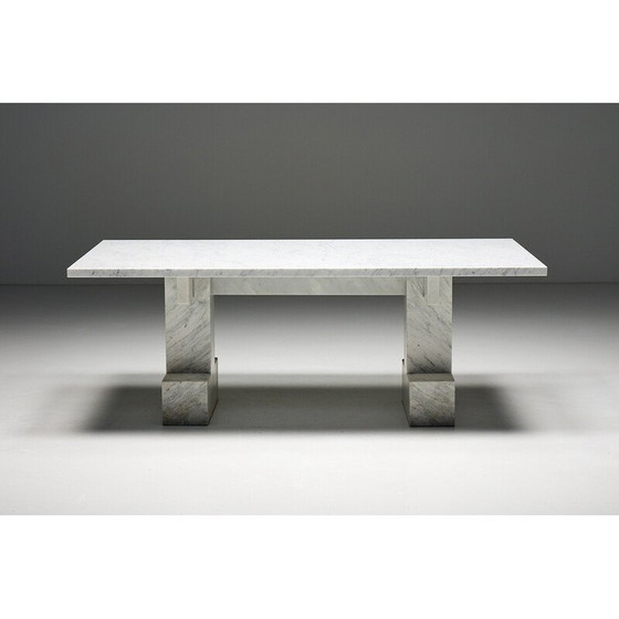 Image 1 of Vintage table in Carrara marble, Italy 1970