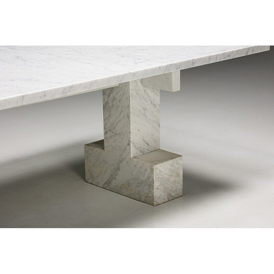 Image 1 of Vintage table in Carrara marble, Italy 1970
