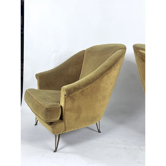 Image 1 of Pair of vintage armchairs by Isa Bergamo, Italy 1950s