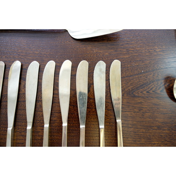 Image 1 of Set of 41 pieces of bronze cutlery by Sigvard Bernadotte for Scanline, 1950