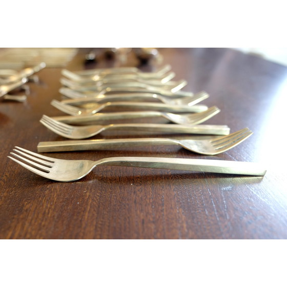 Image 1 of Set of 41 pieces of bronze cutlery by Sigvard Bernadotte for Scanline, 1950