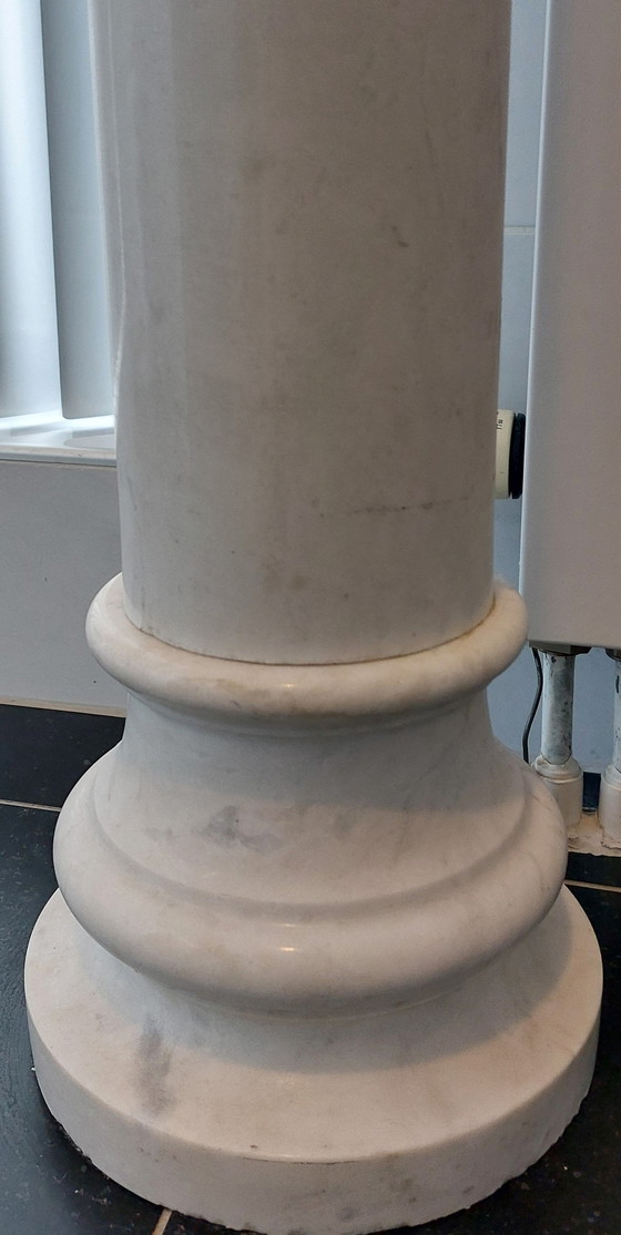 Image 1 of Antique solid marble column / pedestal . Early 20th Century Beautiful