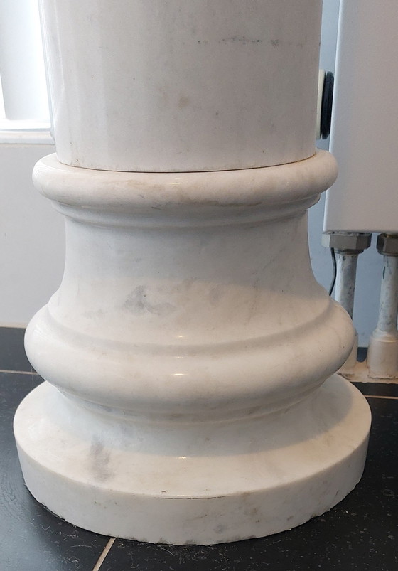 Image 1 of Antique solid marble column / pedestal . Early 20th Century Beautiful