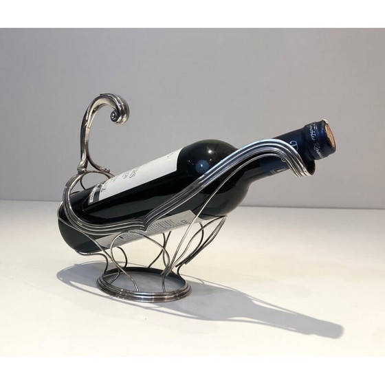 Image 1 of Vintage silver plated bottle holder, France 1930
