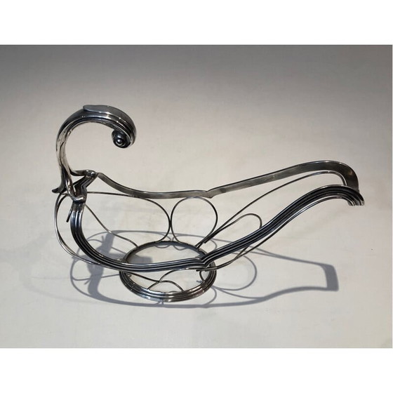 Image 1 of Vintage silver plated bottle holder, France 1930