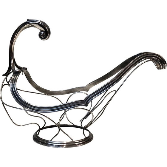 Image 1 of Vintage silver plated bottle holder, France 1930