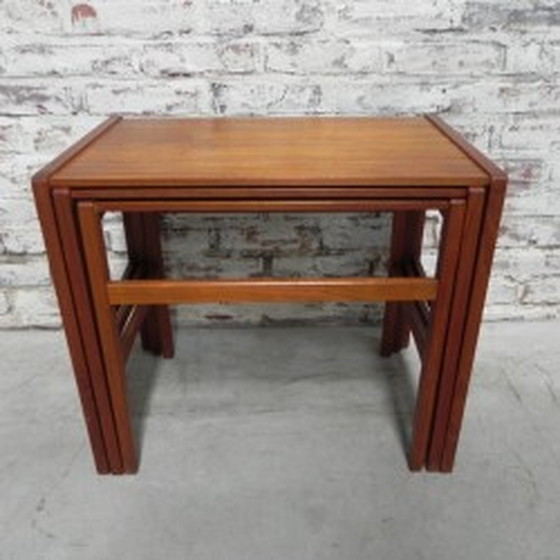 Image 1 of 3x Coffee Tables, Nesting Tables - 1960s