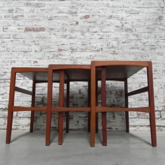 Image 1 of 3x Coffee Tables, Nesting Tables - 1960s