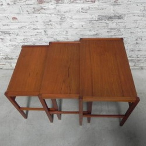 Image 1 of 3x Coffee Tables, Nesting Tables - 1960s