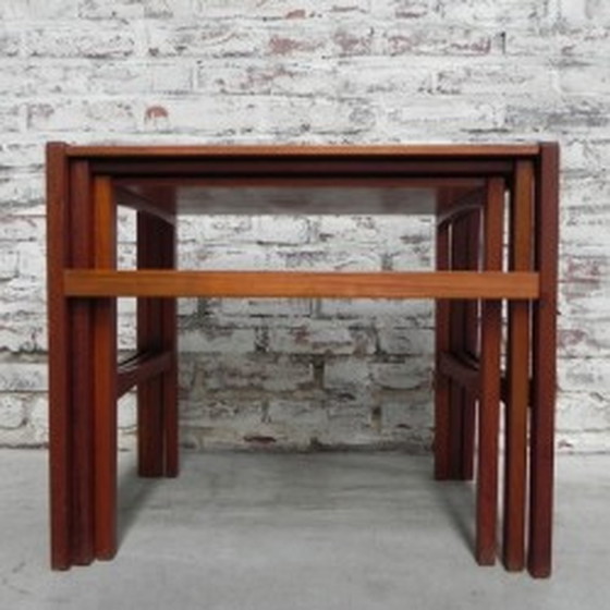 Image 1 of 3x Coffee Tables, Nesting Tables - 1960s