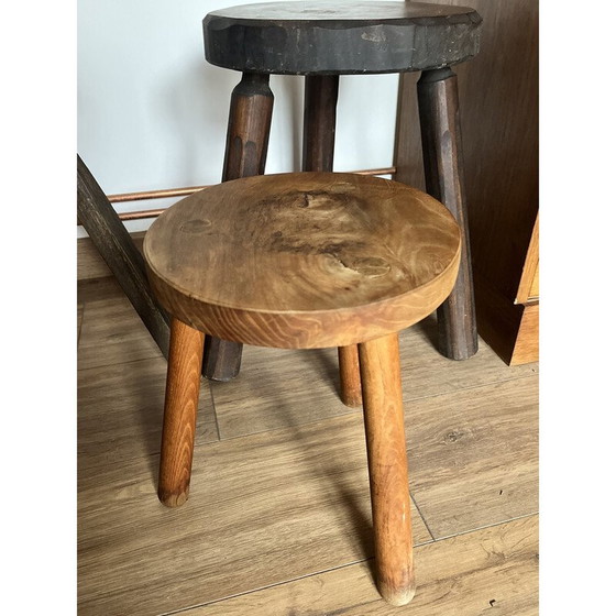 Image 1 of Set of 4 vintage wooden stools