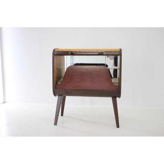 Image 1 of Vintage wooden bar cabinet, Czechoslovakia 1950