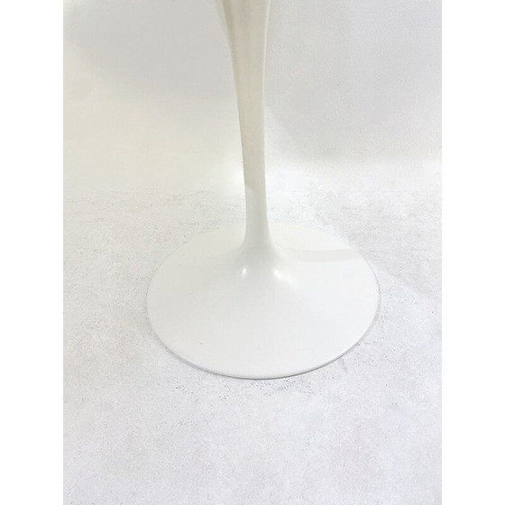 Image 1 of Vintage round white marble dining table by Eero Saarinen for Knoll, Italy 1960