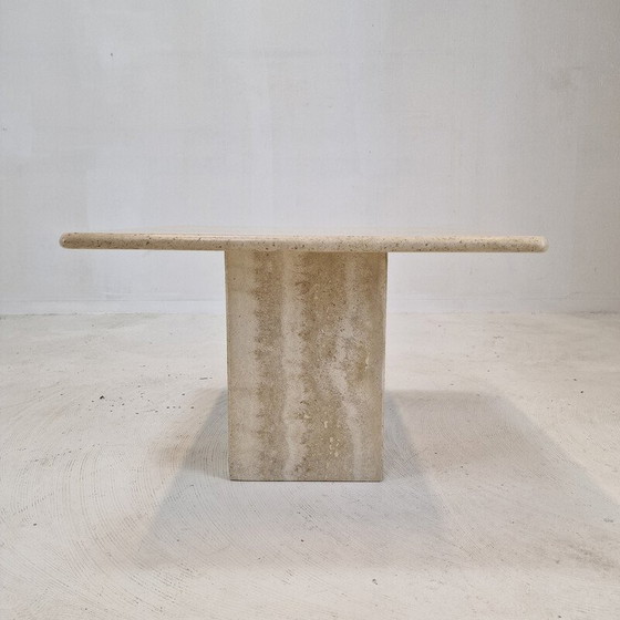 Image 1 of Vintage travertine coffee table, Italy 1980