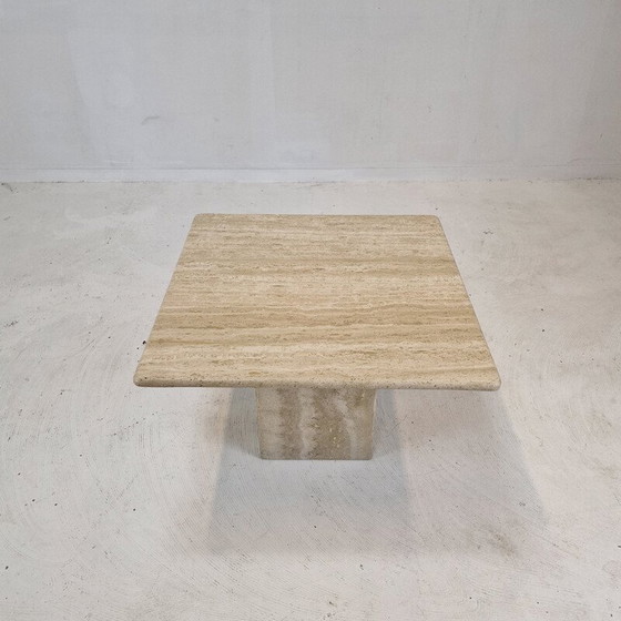 Image 1 of Vintage travertine coffee table, Italy 1980