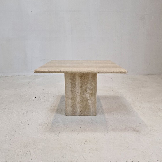 Image 1 of Vintage travertine coffee table, Italy 1980