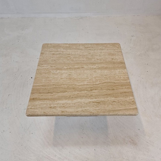 Image 1 of Vintage travertine coffee table, Italy 1980