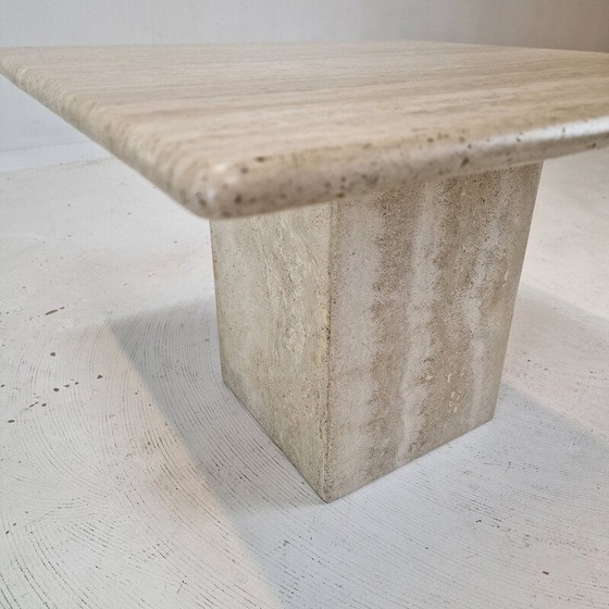 Image 1 of Vintage travertine coffee table, Italy 1980