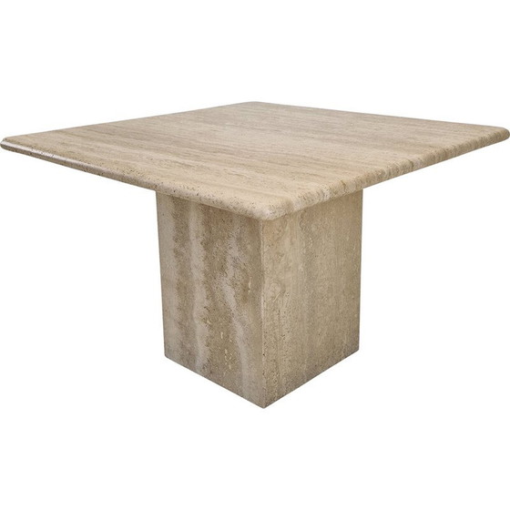 Image 1 of Vintage travertine coffee table, Italy 1980