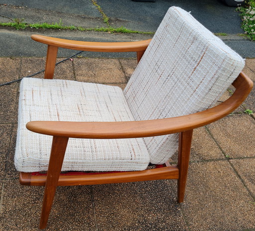 Fauteuil Scandinave En Teck, Années 1960