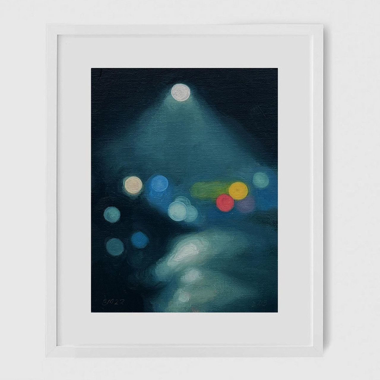 Stephen Magsig「Citylights #777」油絵 原画