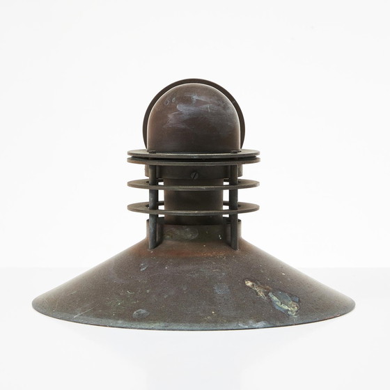 Image 1 of Pair Of Copper "Nyhavn" Outdoor Wall Lamp By Louis Poulsen