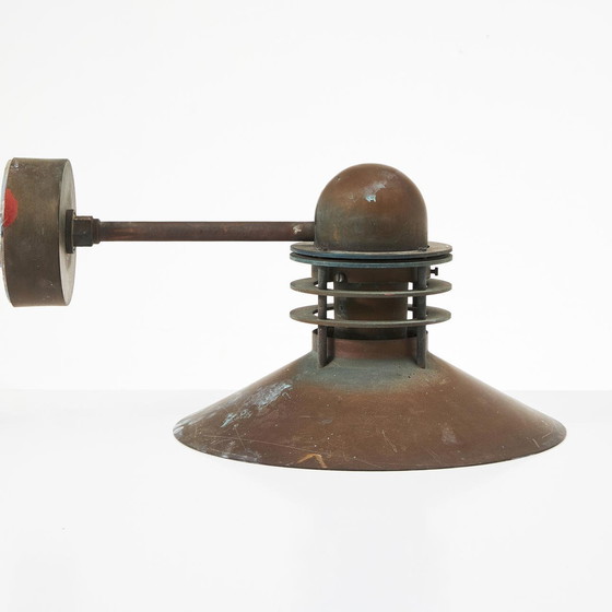 Image 1 of Pair Of Copper "Nyhavn" Outdoor Wall Lamp By Louis Poulsen