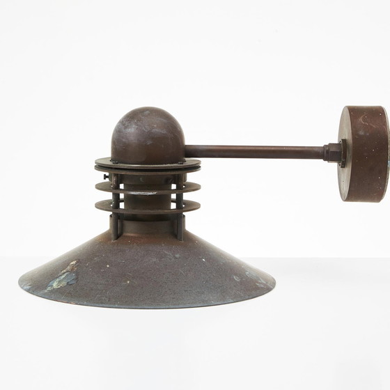 Image 1 of Pair Of Copper "Nyhavn" Outdoor Wall Lamp By Louis Poulsen