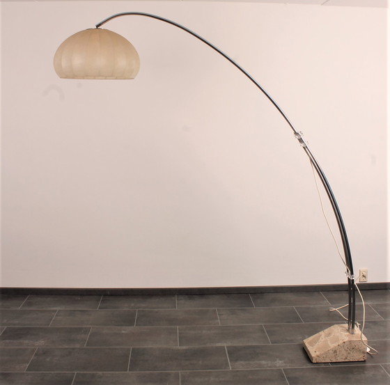 Image 1 of Hustadt arc lamp with marble base