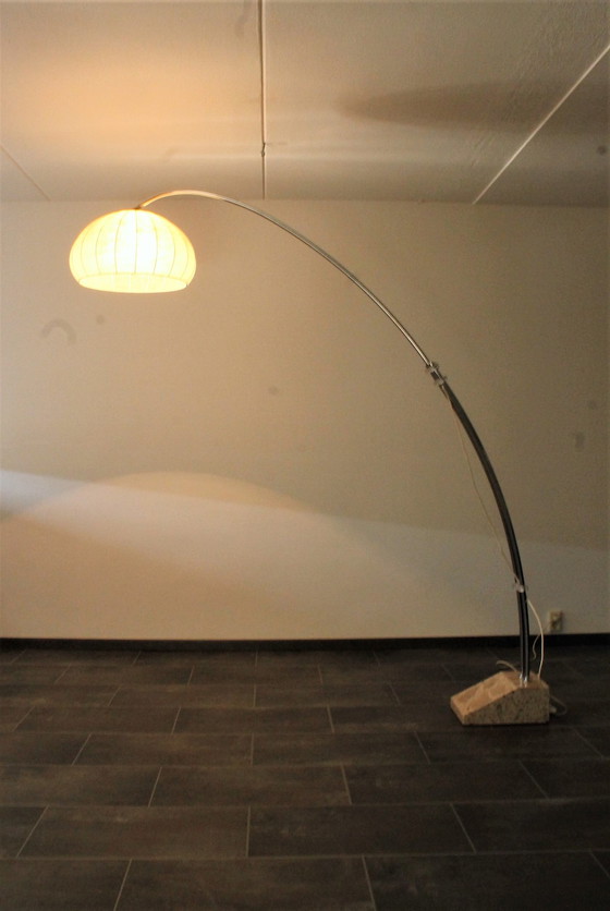 Image 1 of Hustadt arc lamp with marble base