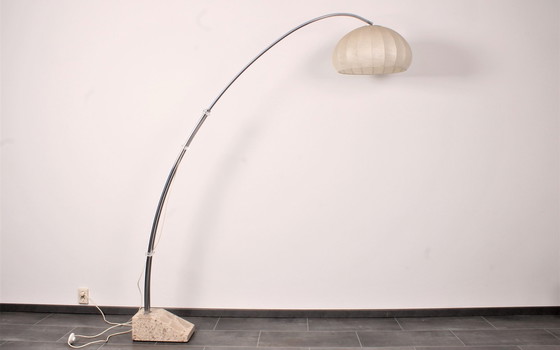 Image 1 of Hustadt arc lamp with marble base