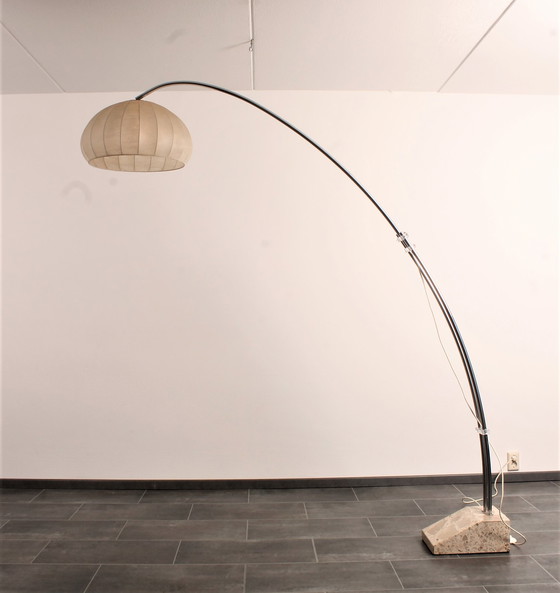 Image 1 of Hustadt arc lamp with marble base