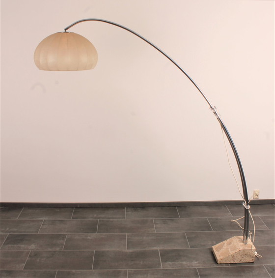 Image 1 of Hustadt arc lamp with marble base