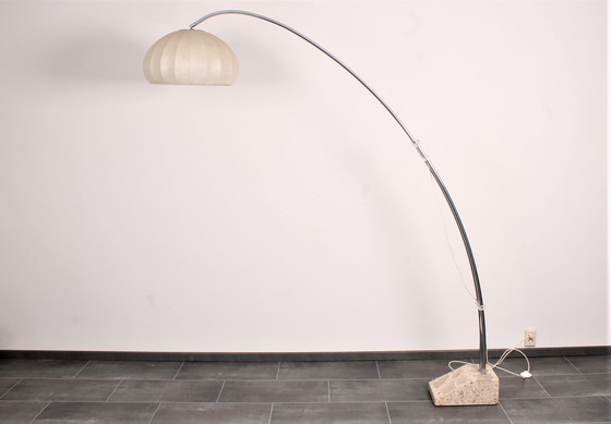 Image 1 of Hustadt arc lamp with marble base