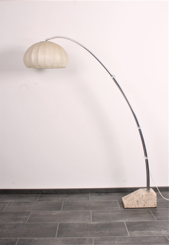 Image 1 of Hustadt arc lamp with marble base