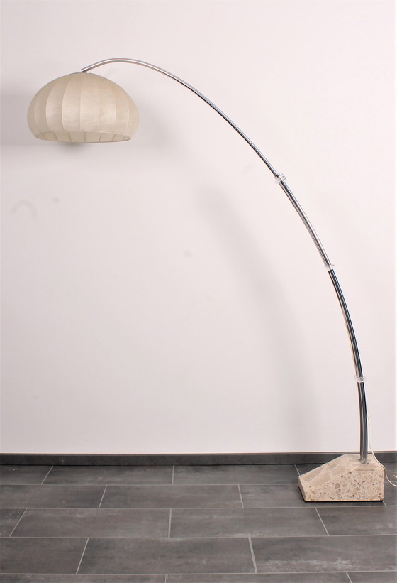 Image 1 of Hustadt arc lamp with marble base