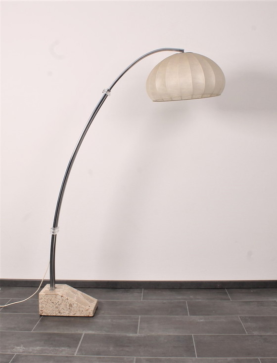 Image 1 of Hustadt arc lamp with marble base