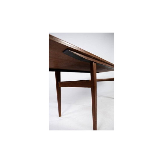 Image 1 of Vintage teak coffee table with shelf, Denmark 1960