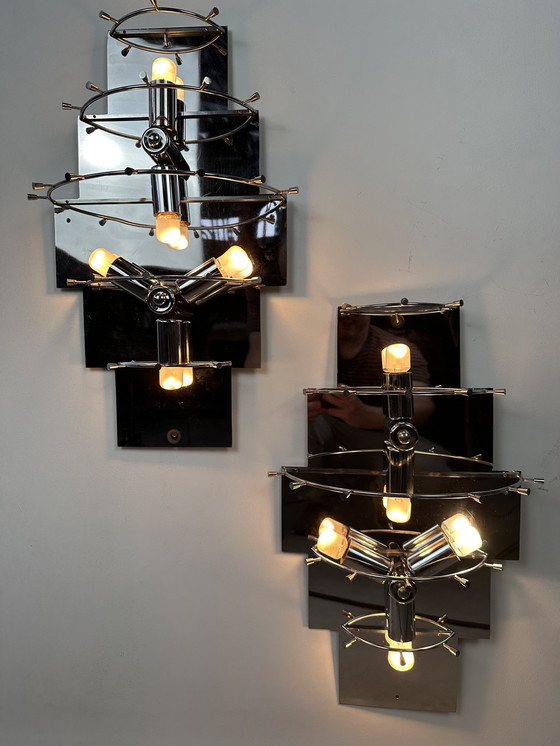 Image 1 of 2x Vintage Kinkeldey wall lamps