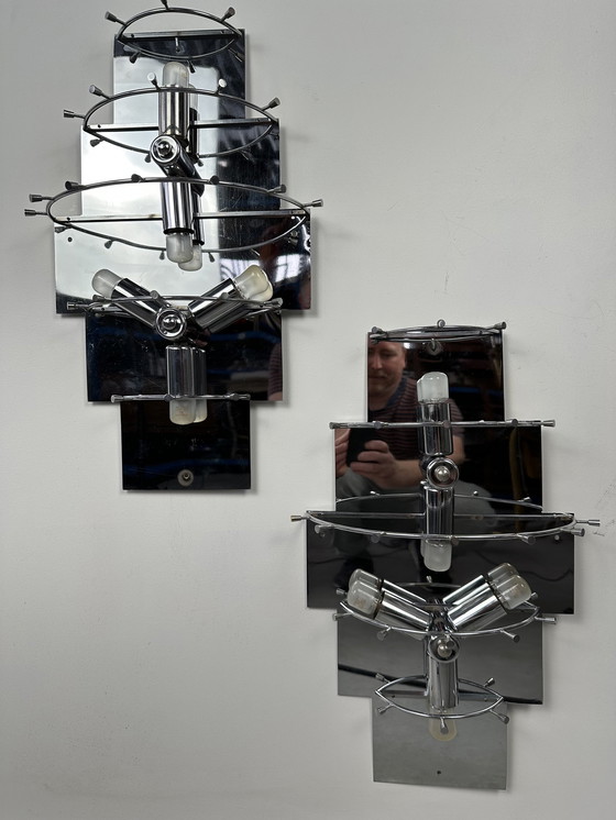 Image 1 of 2x Vintage Kinkeldey wall lamps