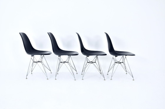 Image 1 of Chaises de salle à manger DSR par Charles & Ray Eames pour Herman Miller, 1970, ensemble de 4