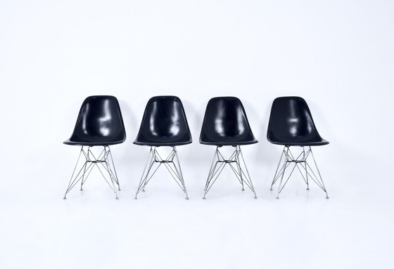 Image 1 of Dining Chairs DSR by Charles & Ray Eames for Herman Miller, 1970s, set of 4