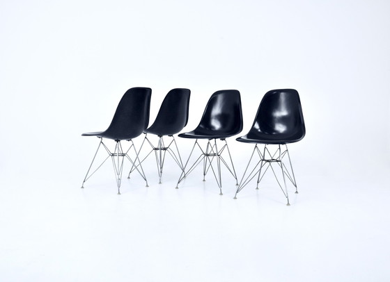 Image 1 of Dining Chairs DSR by Charles & Ray Eames for Herman Miller, 1970s, set of 4