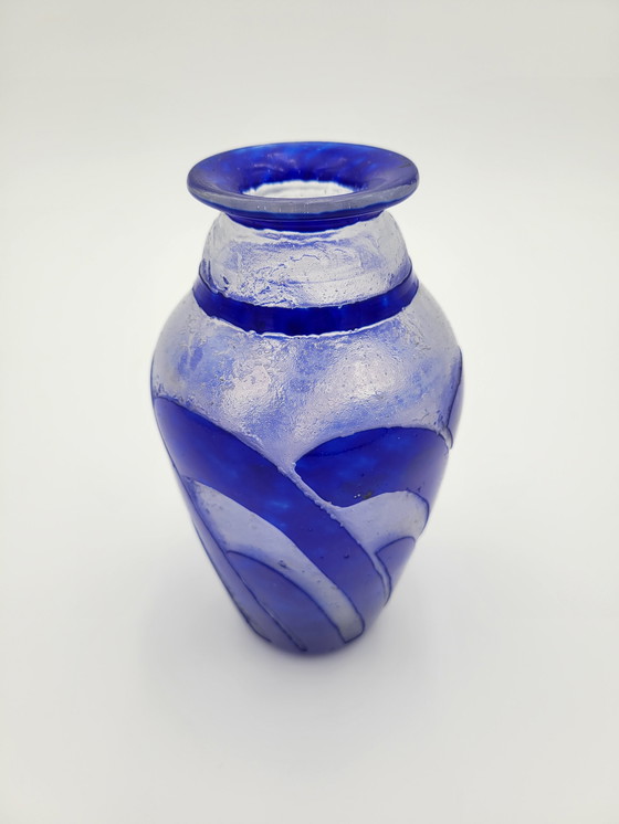 Image 1 of Vase En Pate De Verre Multicouche Signed Degué