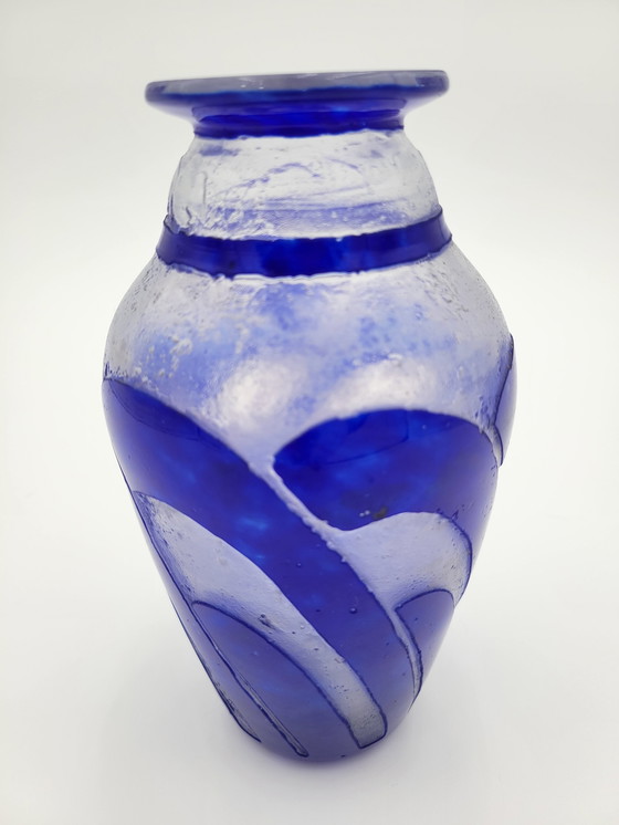 Image 1 of Vase En Pate De Verre Multicouche Signed Degué