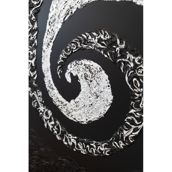 Image 1 of Set of 5 vintage abstract art paintings, Italy 2022