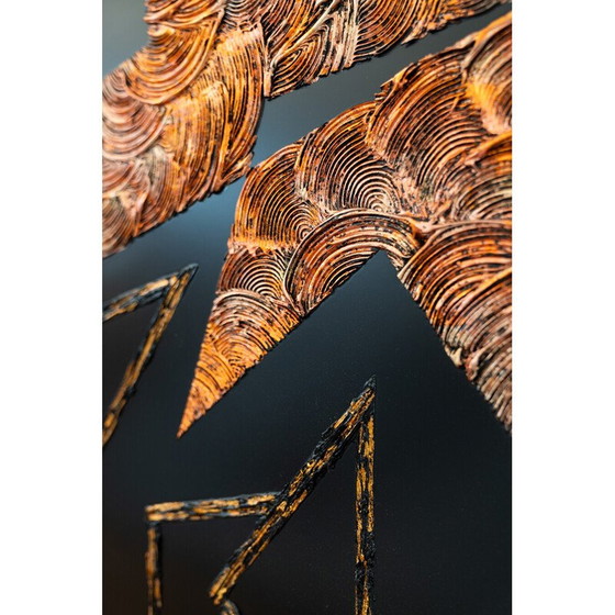 Image 1 of Set of 5 vintage abstract art paintings, Italy 2022