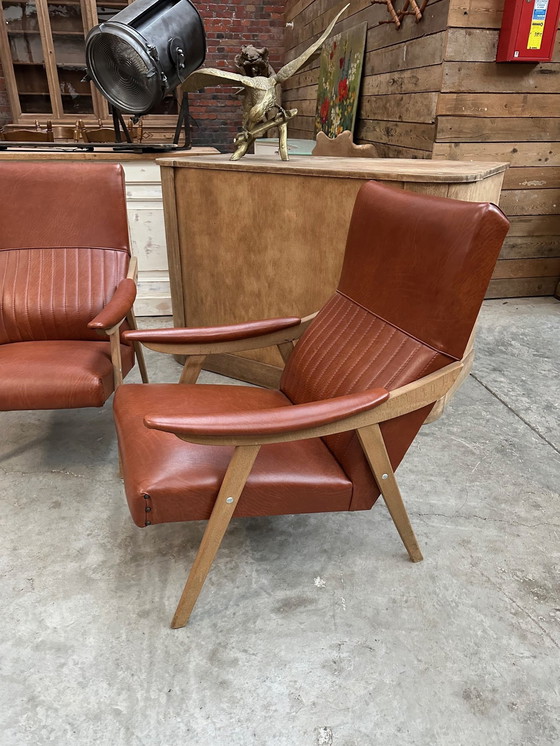 Image 1 of Pair Of 60's Armchairs