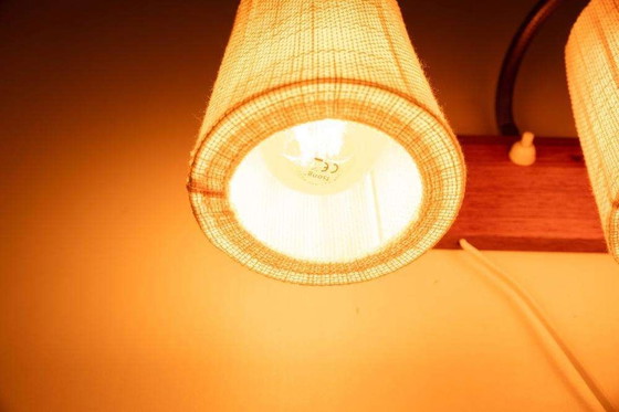 Image 1 of Lampada da parete vintage in teak, lampada da comodino, Svezia anni '60